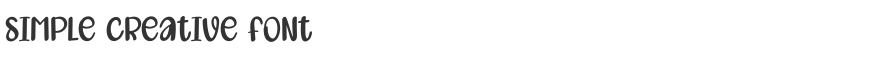 Simple Creative Font