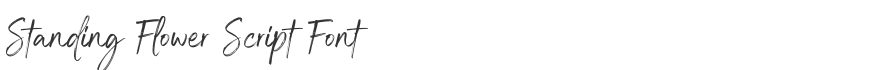 Standing Flower Script Font