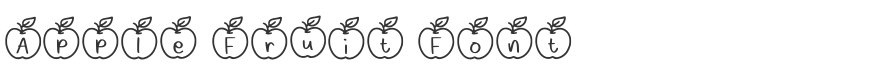 Apple Fruit Font