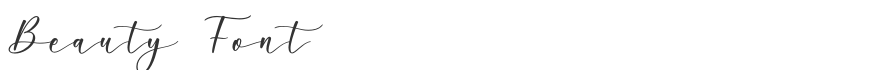 Beauty Font