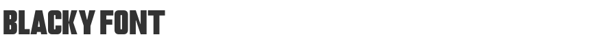 Blacky Font