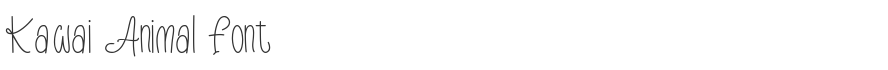 Kawai Animal Font
