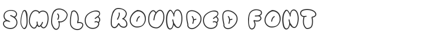 Simple Rounded Font