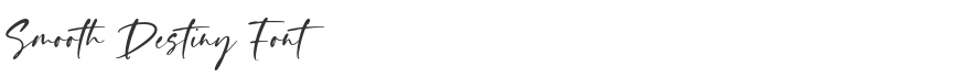 Smooth Destiny Font