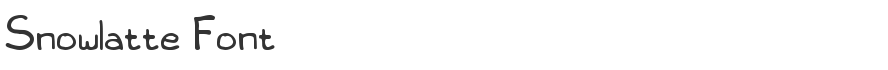 Snowlatte Font