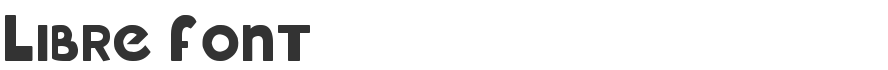 Libre Font