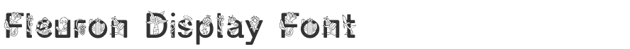Fleuron Display Font