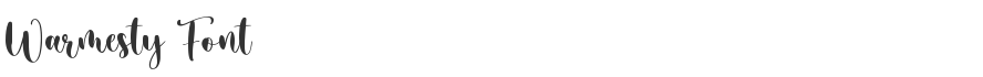 Warmesty Font