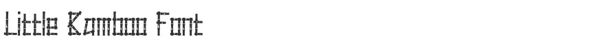 Little Bamboo Font