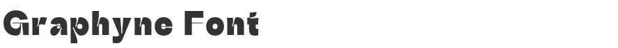 Graphyne Font