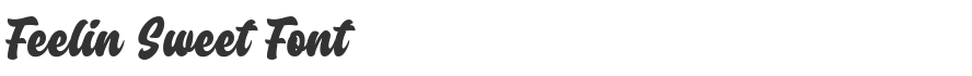 Feelin Sweet Font