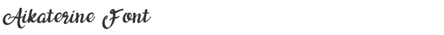 Aikaterine Font