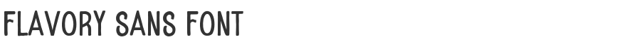 Flavory Sans Font