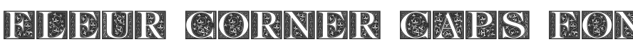 Fleur Corner Caps Font