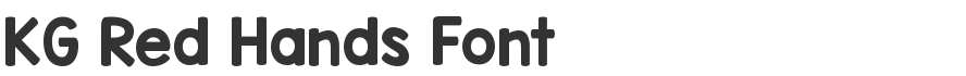 KG Red Hands Font