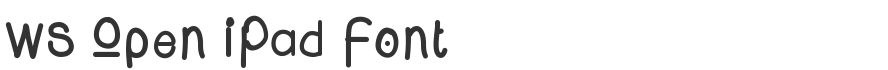 WS Open iPad Font