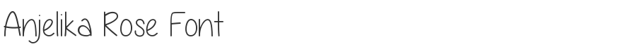 Anjelika Rose Font
