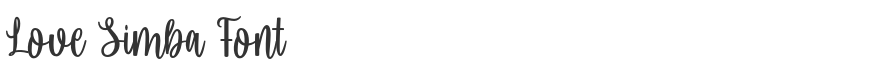 Love Simba Font