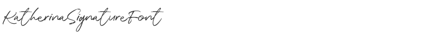 Katherina Signature Font