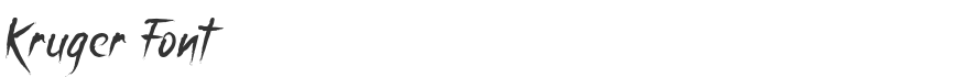 Kruger Font