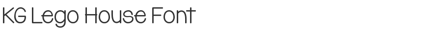 KG Lego House Font