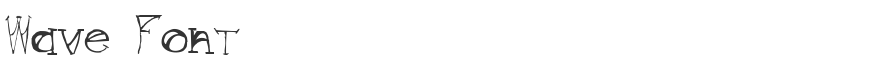 Wave Font