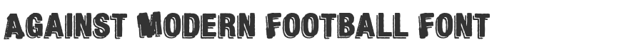 Against Modern Football Font