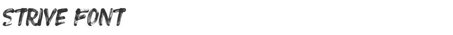 Strive Font