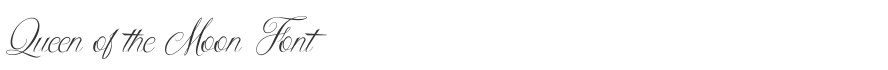 Queen of the Moon Font