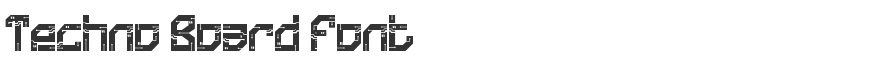 Techno Board Font