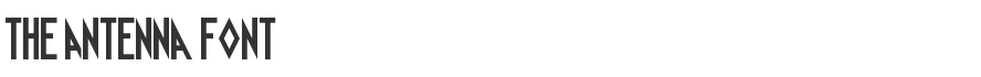The Antenna Font