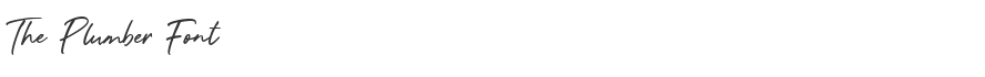 The Plumber Font