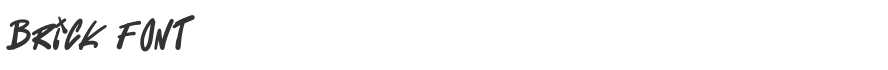 Brick Font