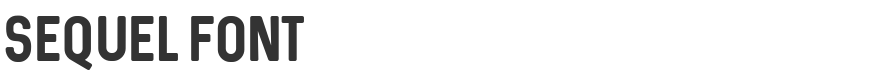 Sequel Font