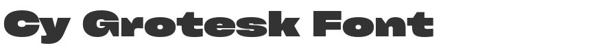 Cy Grotesk Font