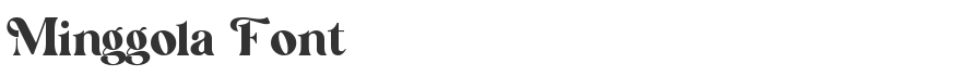 Minggola Font