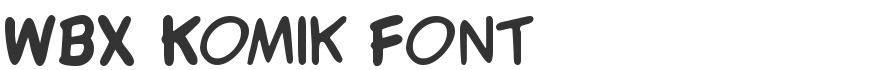 WBX Komik Font