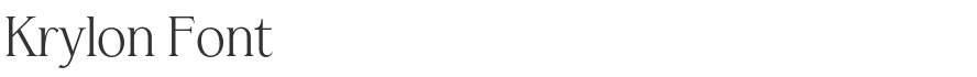 Krylon Font