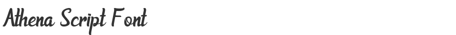 Athena Script Font
