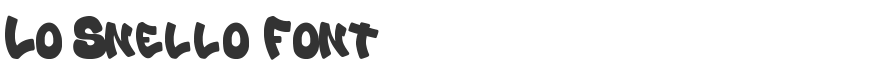 Lo Snello Font