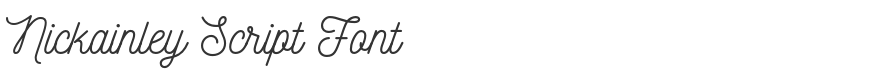 Nickainley Script Font