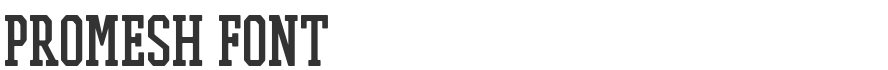 Promesh Font