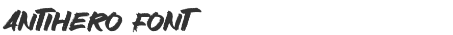 Antihero Font