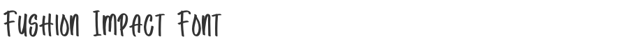 Fushion Impact Font