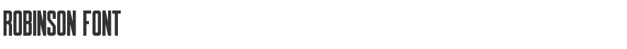 Robinson Font