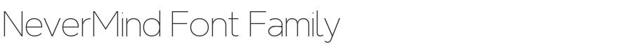 NeverMind Font Family