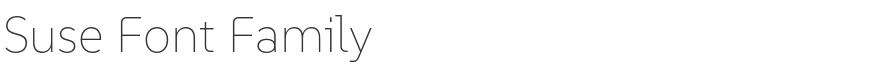 Suse Font Family