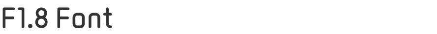 F1.8 Font