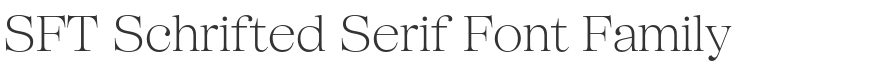SFT Schrifted Serif Font Family