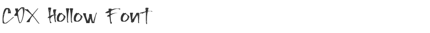 CDX Hollow Font